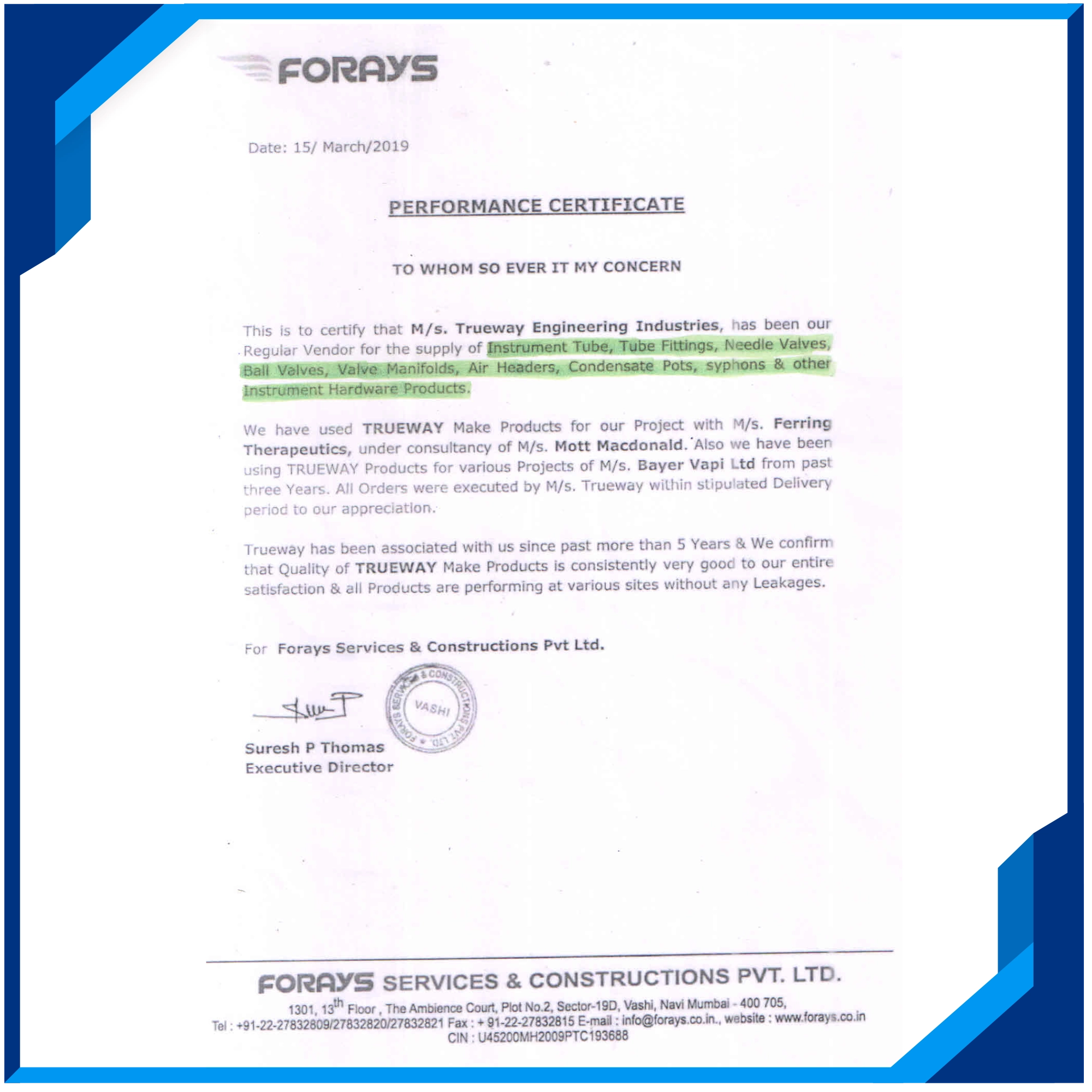 Certificate 1